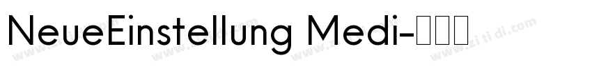 NeueEinstellung Medi字体转换